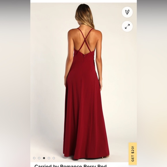 Wine colored maxi - Picture 2 of 4